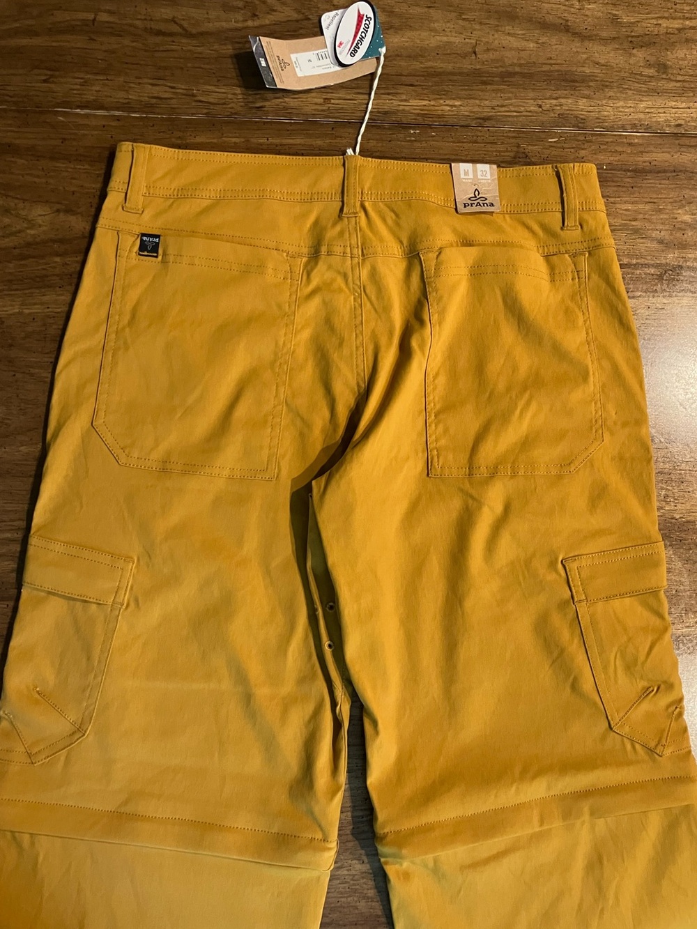 Prana Stretch Zion Convertible Zip Off Cargo Pants Mens M 34x32 Quick Dry Vented - Picture 7 of 16